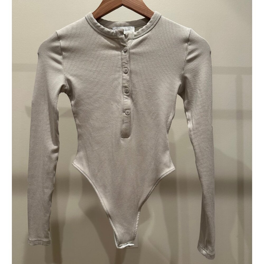 All Things Golden Henley Bodysuit XS